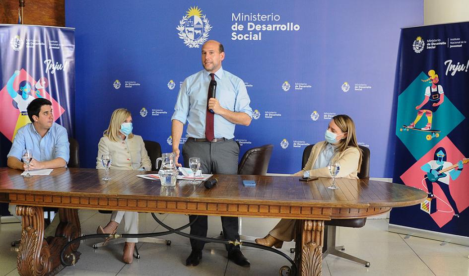 Felipe Paullier, Beatriz Argimón, Martín Lema y Andrea Brugman