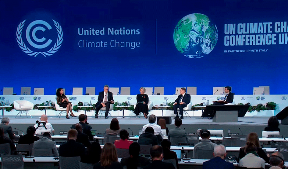 Ministra Azucena Arbeleche en la 26.ª Conferencia de las Naciones Unidas sobre Cambio Climático (COP26)