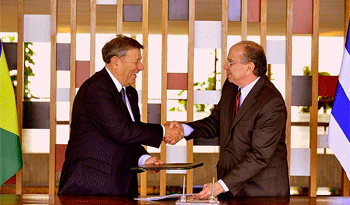 Cancilleres Rodolfo Nin Novoa y Aloysio Nunes Ferreira Cancilleres Rodolfo Nin Novoa y Aloysio Nunes Ferreira