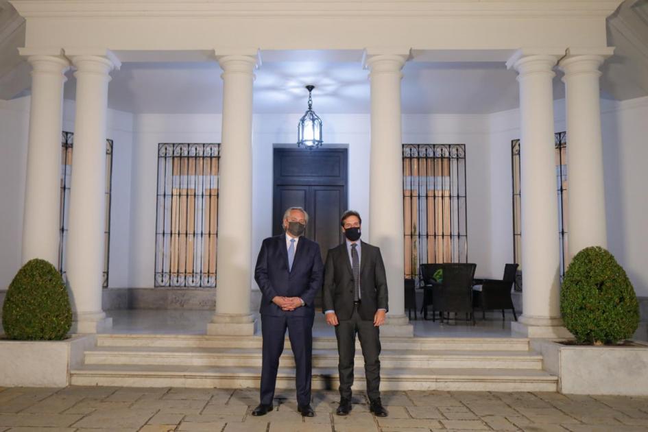 Alberto Fernández y Luis Lacalle Pou