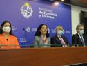 Conferencia de prensa de Economía y Finanzas sobre colocación de bonos en pesos y dólares