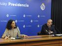 Conferencia de prensa de ministros Azucena Arbeleche y Martín Lema
