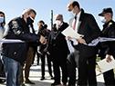 Imágenes de la inauguración del centro de preegreso de internos en Santiago Vázquez
