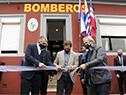 Luis Lacalle Pou en inauguración del destacamento de Bomberos en Santa Clara de Olimar