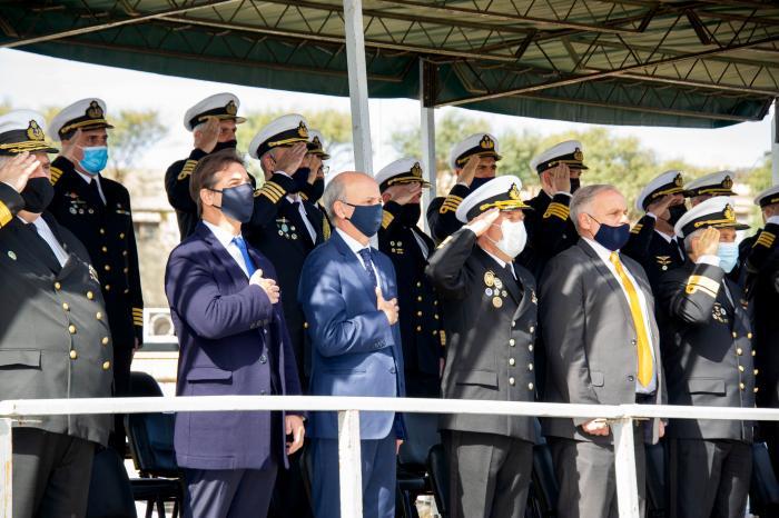 Presidente Lacalle Pou encabezó acto por 203.º aniversario del Comando de las Fuerzas de Mar