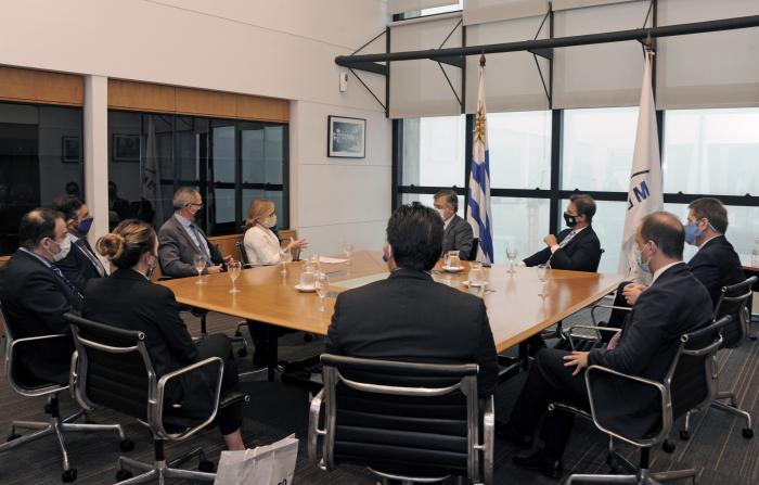 El presidente de la República, Luis Lacalle Pou, recibió a autoridades de PepsiCo