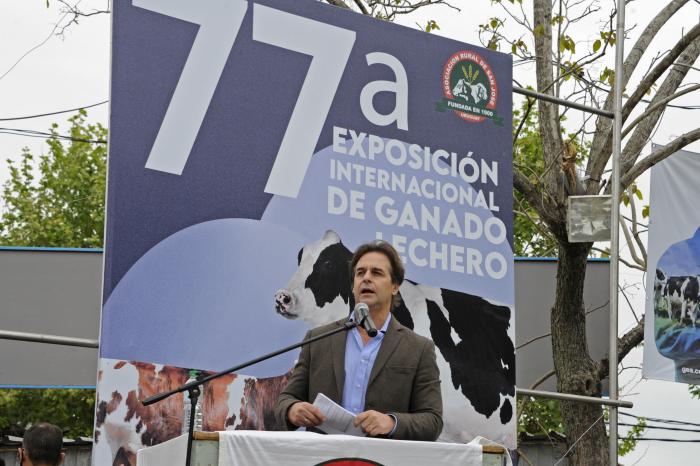Presidente Luis Lacalle Pou, participó del cierre de la Exposición Rural de San José