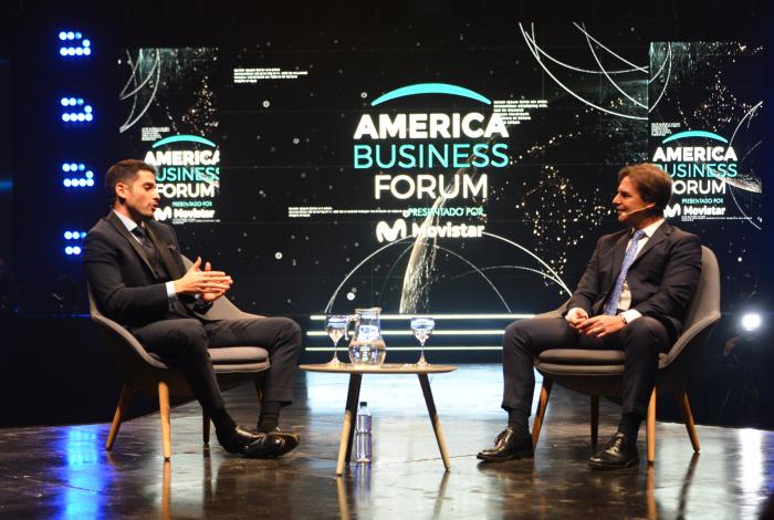 Presidente de la República, Luis Lacalle Pou, inauguró la sexta edición del “America Business Forum”