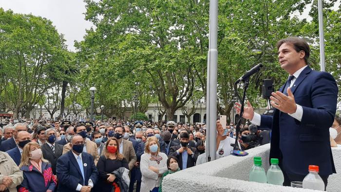 Lacalle Pou, en acto por el 200.° aniversario de la instauración de la ciudad de Durazno