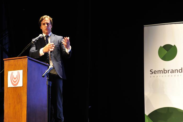 Luis Lacalle Pou, participó del Encuentro Nacional de Emprendedurismo en Durazno