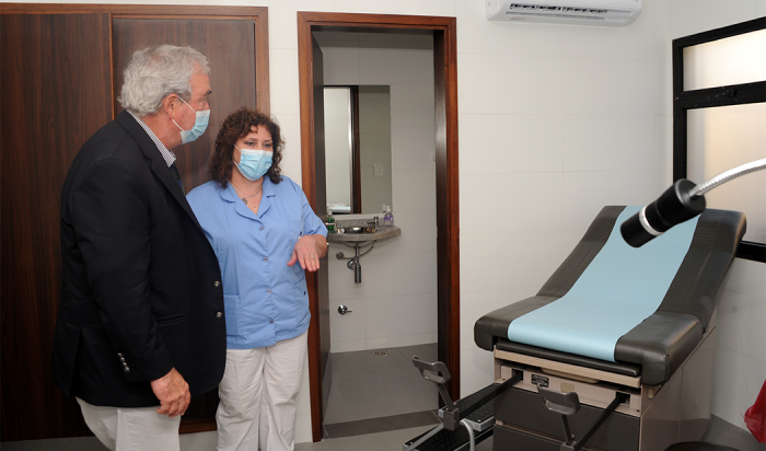 Inauguración de instalaciones y servicios de la policlínica Gaboto.