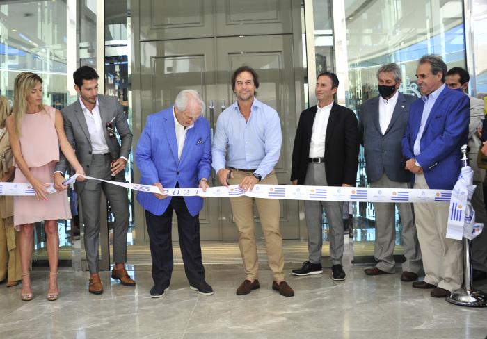 Luis Lacalle Pou, en la inauguración del residencial Fendi Chateau, en Punta del Este