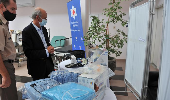 Sanidad de las Fuerzas Armadas recibió donación de material sanitario