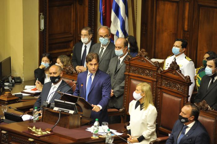 Luis Lacalle Pou en la Asamblea General 