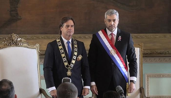 Visita de Luis Lacalle Pou a la República de Paraguay en el marco de la celebración del 211.° aniver