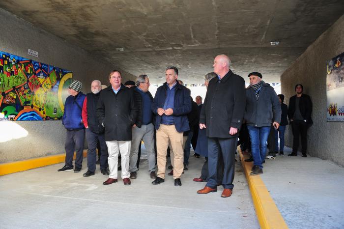 MTOP inauguró pasaje bajo ruta interbalnearia para cruce peatonal y vehicular