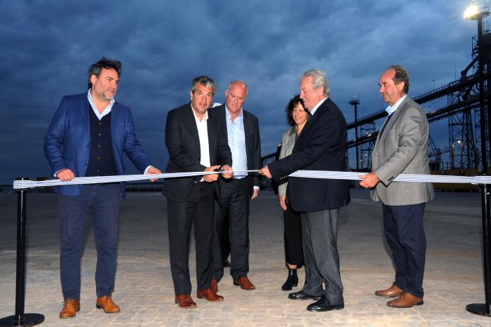 Imágenes de inauguración en el puerto de Nueva Palmira, Colonia