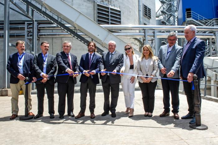 Presidente Lacalle Pou en inauguración en Maltería Oriental SA