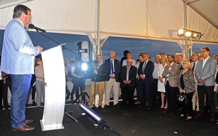 Presidente Lacalle Pou en inauguración de intercambiador de ruta 5 y Cno. Eduardo Pérez