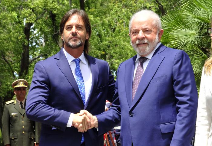 Presidente Lacalle Pou recibió a su par de Brasil, Luiz Inacio “Lula” da Silva