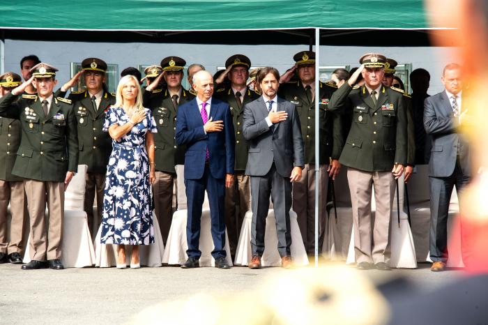 Imágenes del presidente Luis Lacalle Pou en asunción del comandante en jefe del Ejército