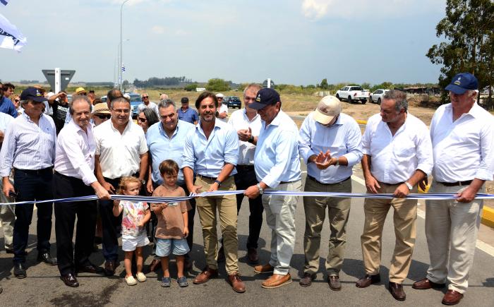 Imágenes del presidente Lacalle Pou en el departamento de Durazno