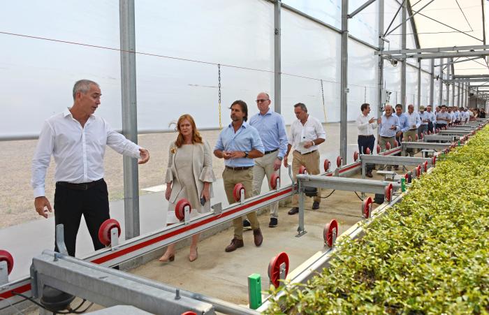 Imágenes del presidente Lacalle Pou en inauguración del Vivero UPM