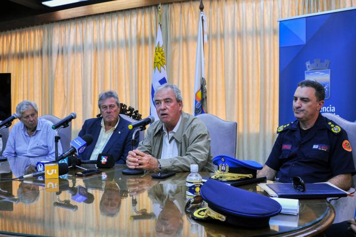 Imágenes del convenio entre el Ministerio del Interior y la Intendencia de Maldonado