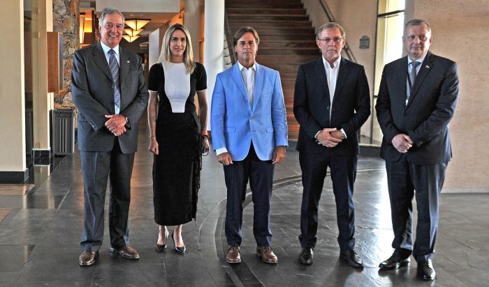 Imágenes del presidente Lacalle Pou en Consejo Agropecuario del Sur