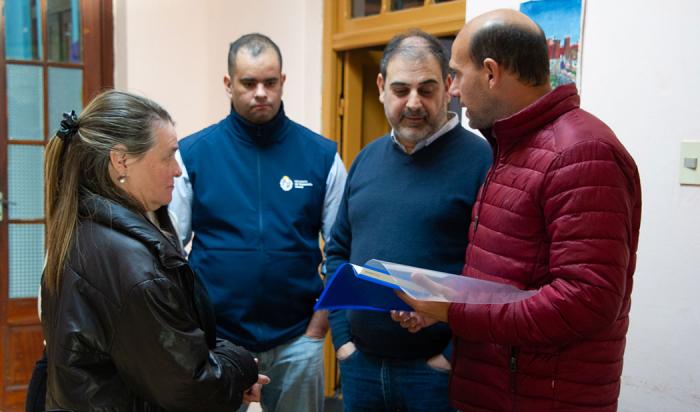 Martin Lema en recorrida por Dolores