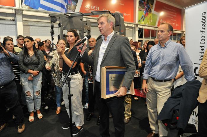 Bauzá en inauguración del Centro de Entrenamiento del Deporte en Rivera