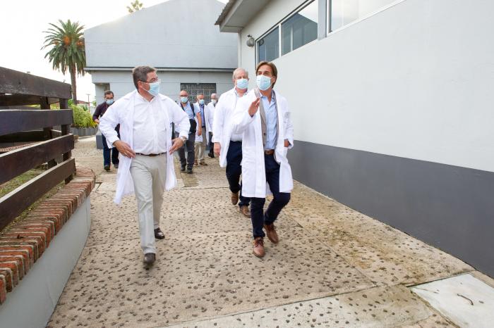 Imágenes del presidente Lacalle Pou en inauguración del IMAE Cardiológico en Tacuarembó