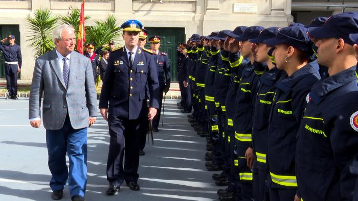 Imágenes de egreso de alumnos de la Dirección Nacional de Bomberos