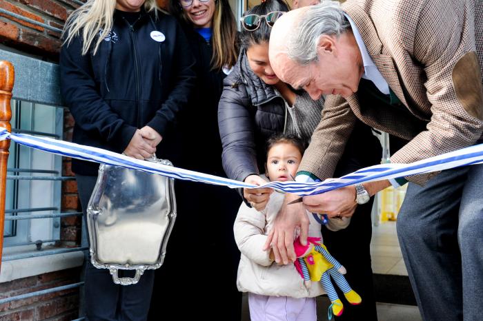 Imágenes de la inauguración de dos CAIF en el departamento de Canelones