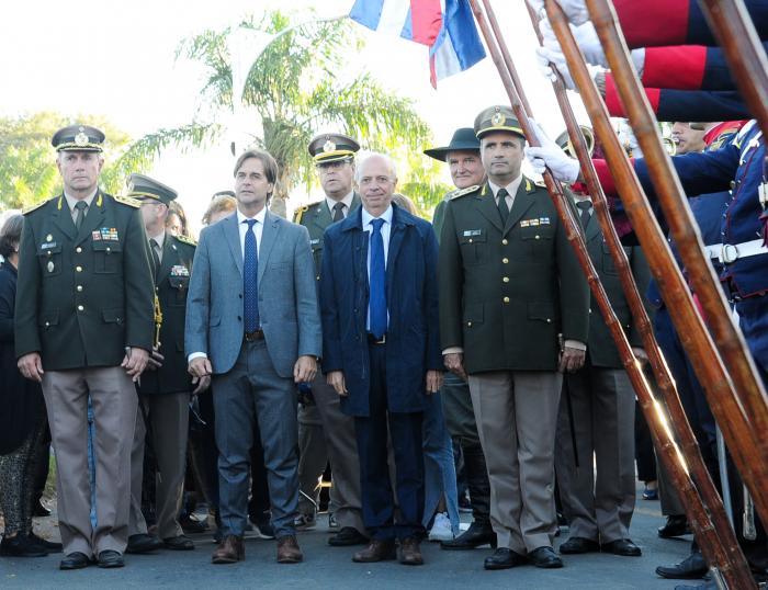 Imágenes del presidente Lacalle Pou en 212.° aniversario de la Batalla de Las Piedras