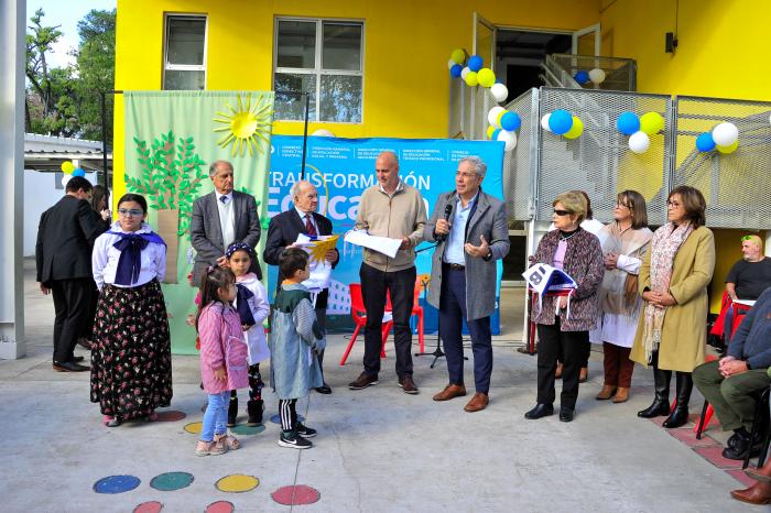 Imágenes de inauguración del nuevo edificio de la escuela n.° 235 de Las Piedras