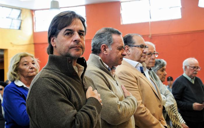 Imágenes del presidente Lacalle Pou en la Asamblea Anual de la Sociedad Fomento y Defensa Agraria