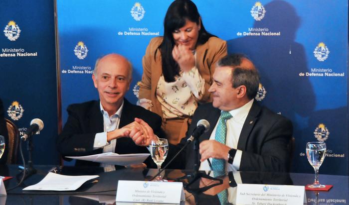 Convenio entre Ministerios de Defensa Nacional y Vivienda