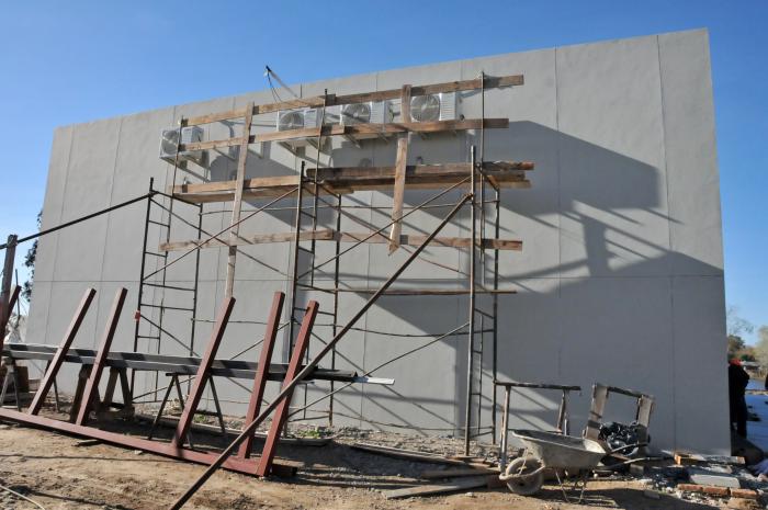 Visita a las obras del centro cultural y polideportivo en Solymar, (Canelones)