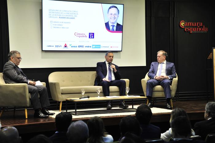 Delgado en desayuno de consulta organizado por la Cámara Española de Comercio, Industria y Navegació