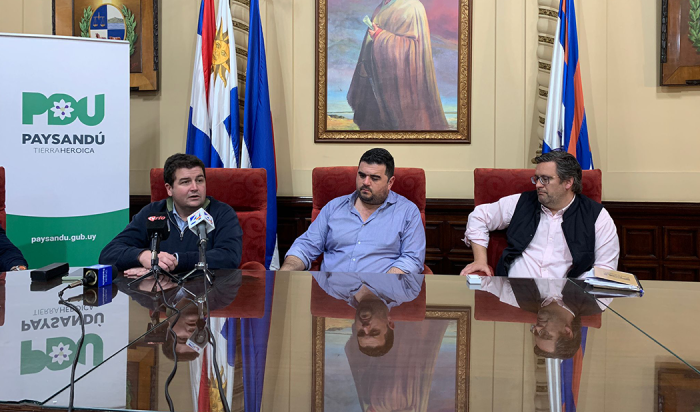 Imágenes de recorrida de autoridades de Inacoop en Paysandú