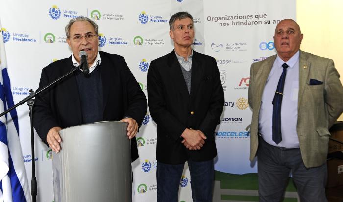 Este lunes 11, la Unidad de Seguridad Vial (Unasev) inauguró el stand institucional en la Expo Prado