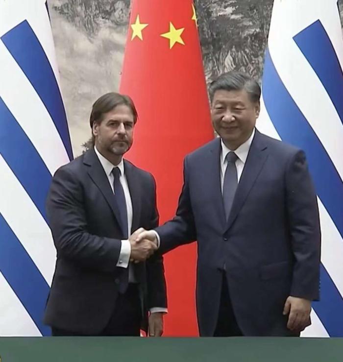 Encuentro entre los Presidentes Xi Jinping y Lacalle Pou