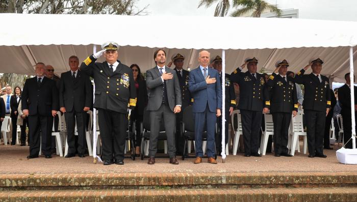 Presidente Lacalle Pou en el Día de la Armada Nacional