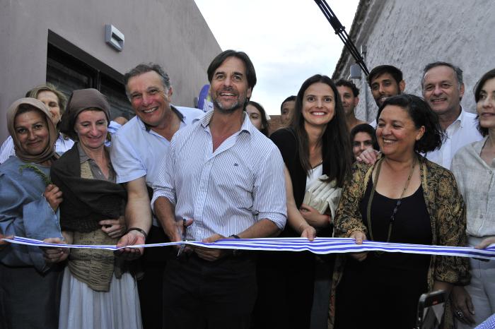 Presidente Lacalle Pou en inauguración de accesos a Rocha