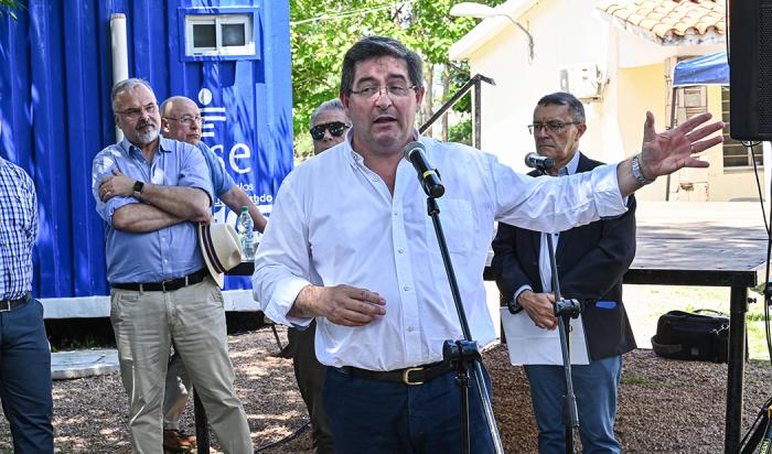 Imágenes de la inauguración de la base del servicio de ambulancias 105, en Soca, Canelones