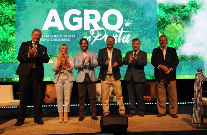 Presidente Lacalle Pou en feria Agro en Punta