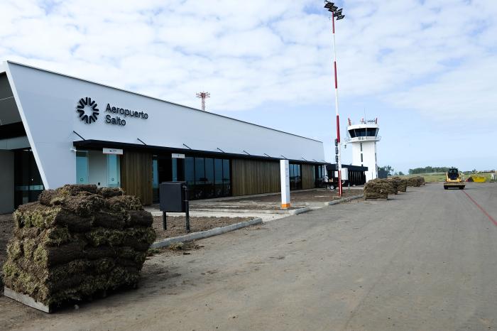 Imágenes de las obras del aeropuerto de Salto