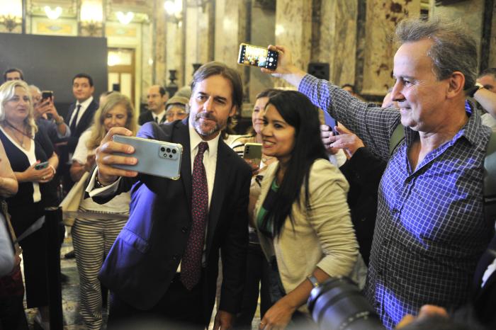 Fin del discurso del Presidente Lacalle Pou en Asamblea General Legislativa