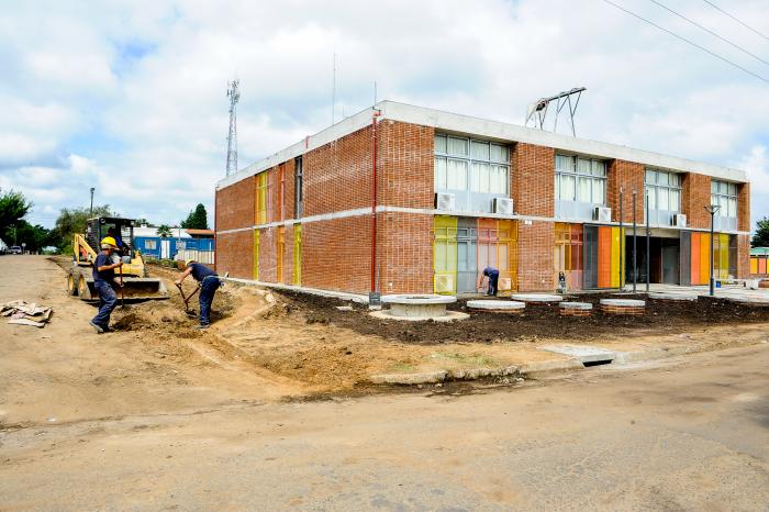 Obras del liceo n.° 2 de Tranqueras, departamento de Rivera.